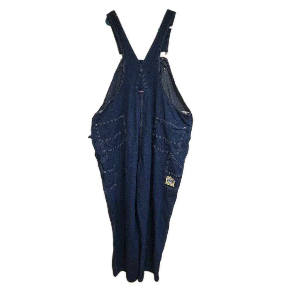 Big Smith Denim Bib Overalls Relaxed Fit 50x32 NWT 100% Cotton Workwear Blue USA
